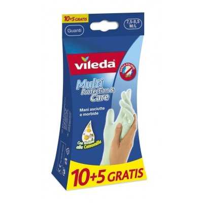 VILEDA Multi Protection disposable gloves pcs. 10 + 5 tg. M / L