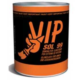 VIP SOL 99 GLOSSY ENAMEL FOR WOOD AND IRON 02 GLOSSY BLACK ML.