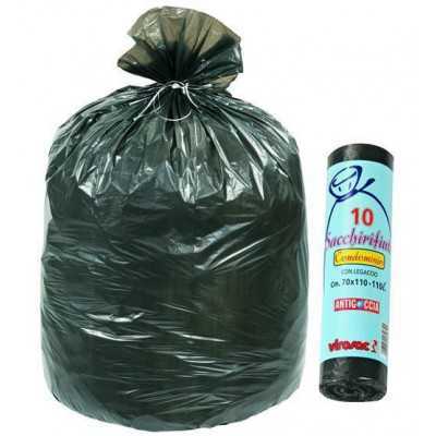 VIROSAC BAGS CONDOMINIUM BLACK PCS.10 STRAP CM. 70X110