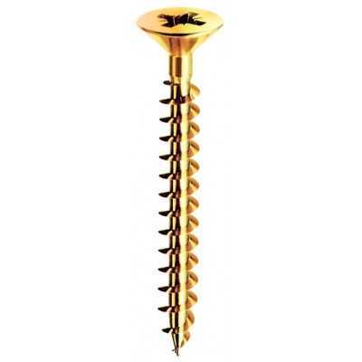 VITI A LEGNO IN ACCIAIO OTTONATO TE TP 2,5x12 PZ. 50 