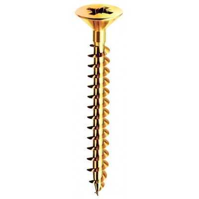 WOOD SCREWS IN BRASS-PLATED STEEL TE TP 5x60