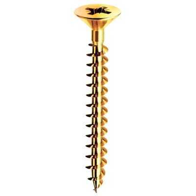 VITI A LEGNO IN ACCIAIO OTTONATO TE TP 5x80 PZ. 10 
