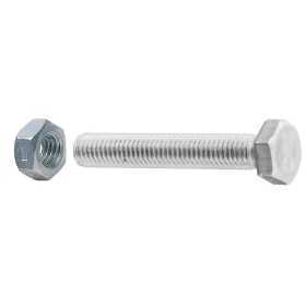 METAL SCREWS IN GALVANIZED STEEL HEXAGONAL HEAD 8x60 WITH NUTS