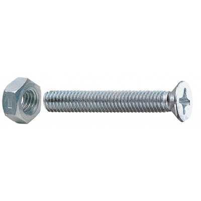 METAL SCREWS IN GALVANIZED STEEL COUNTERSUNK HEAD 4x30 WITH