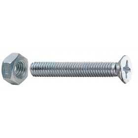 METAL SCREWS IN GALVANIZED STEEL COUNTERSUNK HEAD 6x16 WITH
