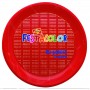 BIBO 30 PIATTI ROSSI ROTONDI DESSERT IN PLASTICA DIAM. CM. 17 
