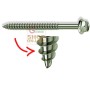 KOVERVIT AA SCREWS FOR GALVANIZED WOOD MM. 6.5 X 100 PCS. 100