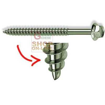 KOVERVIT AA SCREWS FOR GALVANIZED WOOD MM. 6.5 X 100 PCS. 100