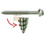 KOVERVIT AA SCREWS FOR GALVANIZED WOOD MM. 6.5 X 120 PCS. 100