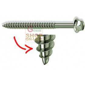 KOVERVIT AA SCREWS FOR GALVANIZED WOOD MM. 6.5 X 80 PCS. 100