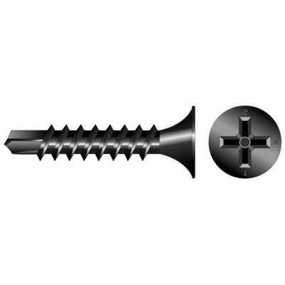 SCREWS FOR BLACK PLASTERBOARD TSP SELF-TAPPING MM. 3,5X25 PCS.