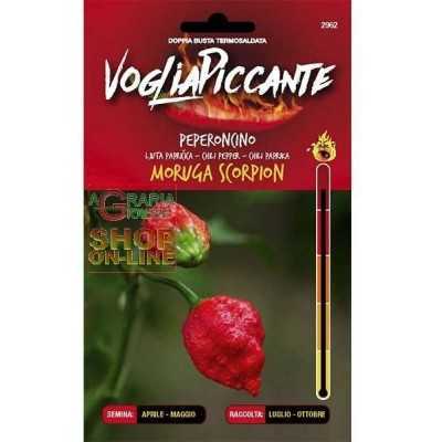 SPICY DESIRE SEEDS OF SPICY CHILLI MORUGIA SCORPION