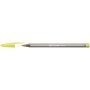 BIC Cristal fine tip pen in yellow metal