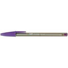 BIC Cristal fine tip pen in purple metal