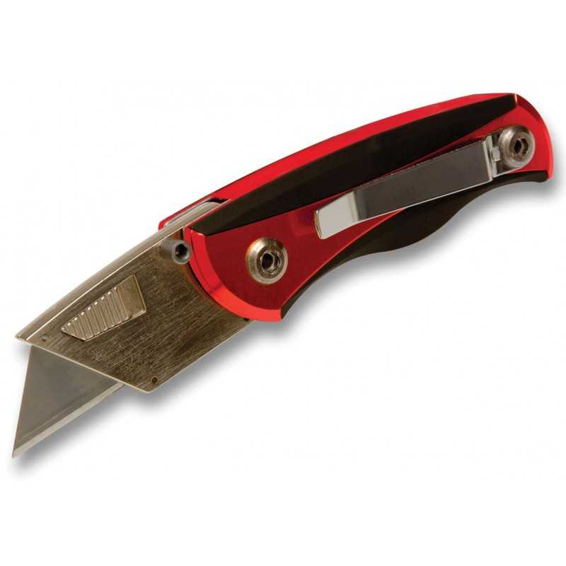Taglierino Olfa L-1 Con Chiusura A Cricchetto - Manico In Plastica Canale In Acciaio Inox P 233793
