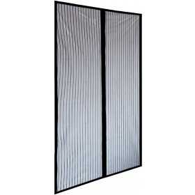 MOSQUITO NET WITH MAGNETIC STRIPES 2 STRIPES GRAY CM. 140x245h.