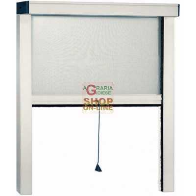 MOSQUITO NET IN THIN VERTICAL WHITE ALUMINUM CM.100X170