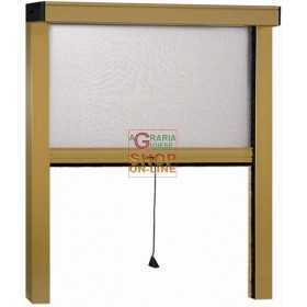 MOSQUITO NET IN THIN VERTICAL BRONZE ALUMINUM CM.140X170