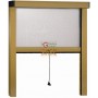 ZANZARIERA IN ALLUMINIO SOTTILE VERTICALE BRONZATO CM.140X250 