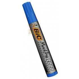 BIC INDELIBLE MARKER PLASTIC DRUM WITH ROUND TIP BLUE COLOR