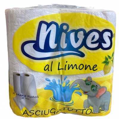 NIVES MAXI LEMON PERFUME TOWEL 2 ROLLS