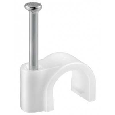 WHITE PLASTIC CABLE FIXERS PCS. 60 DIAMETER MM. 8