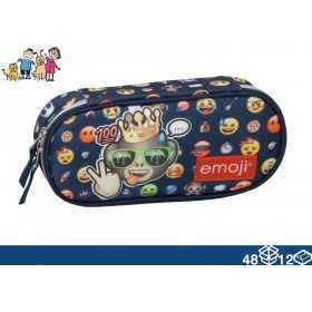 COLOR POCKET CASE IN ORGANIZED FABRIC EMOJI KING 48/12 cm. 21