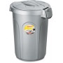 Bidone Jerry per Rifiuti con coperchio silver lt. 23 