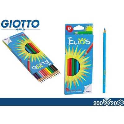 GIOTTO COLORI ELIOS LACCATI IN LEGNO CONF. DA 12 PEZZI 