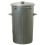 BLACK BIN WITH LID LT. 80