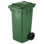 SQUARE URBAN NETWORK BIN WITH WHEELS LT. 120 GREEN