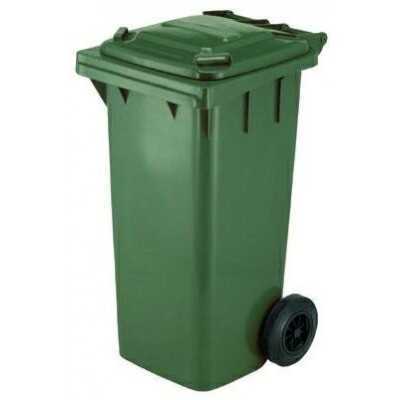 SQUARE URBAN NETWORK BIN WITH WHEELS LT. 120 GREEN