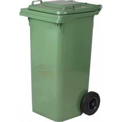 SQUARE URBAN NETWORK BIN WITH WHEELS LT. 240 GREEN