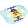 BIBO 4 CONTENITORI CON COPERCHIO TRASPARENTI ml. 400