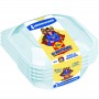 BIBO 4 CONTENITORI CON COPERCHIO TRASPARENTI ml. 750 
