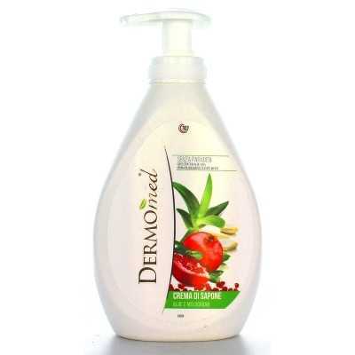 DERMOMED CREMA DI SAPONE LIQUIDO MANI DISPENSER ALOE MELOGRANO