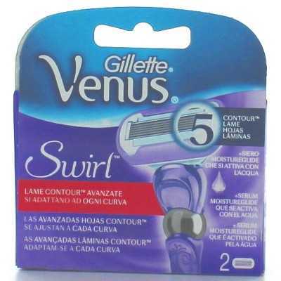 GILLETTE VENUS SWIRL LAME RICAMBIO 2 PEZZI PER RASOIO