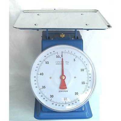 KITCHEN SCALE WITH STEEL PLATE OLD STYLE SUPRELLE KG. 50 PLATE