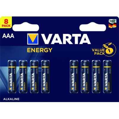 VARTA BATTERIE PILE ENERGY ALKALINE MINISTILO 8 PEZZI AAA 