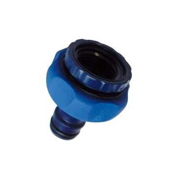 PRESA RUBINETTO 3/4 CON ADATTATORE 1/2 BLU TECH