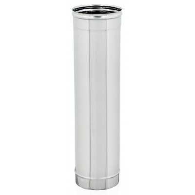 TUBO INOX PER CANNA FUMARIA AISI 304 CM. 100 DIAMETRO MM. 10