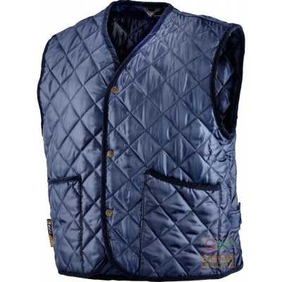 HUSKY VEST IN NYLON PVC QUILTED BLUE COLOR TG ML XL XXL