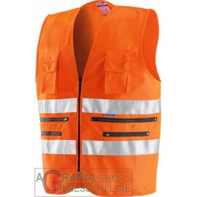 MULTI-POCKET VEST ORANGE 9046 HIGH VISIBILITY SIZE L - XXL