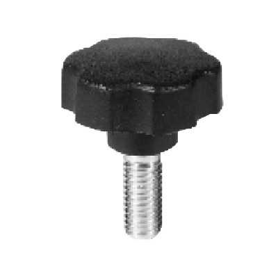 VOLANTINO NERO CON GAMBO DIAM. 30 M6x17 