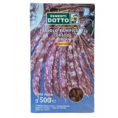 SEMI DI FAGIOLO RAMPICANTE BORLOTTO DRAGO GR. 500 