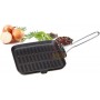 Square eva grill in enameled cast iron cm. 24 x 24 with