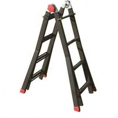 SCALA TELESCOPICA ALLUNGABILE ACCIAIO MARTE HAND 4+4 GRADINI