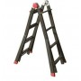 SCALA TELESCOPICA ALLUNGABILE ACCIAIO MARTE HAND 4+4 GRADINI