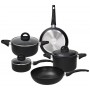 TOGNANA SET BATTERIA PZ. 8 DI PENTOLE E PADELLE GRANCUCI ROCK