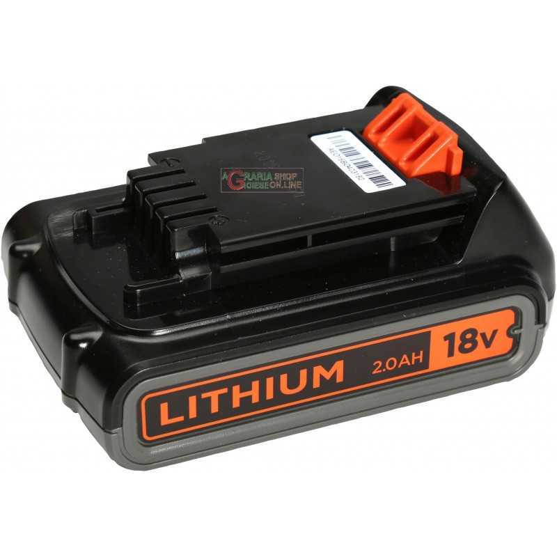 BLACK AND DECKER LITHIUM BATTERY 18V 2Ah MOD. BL2018